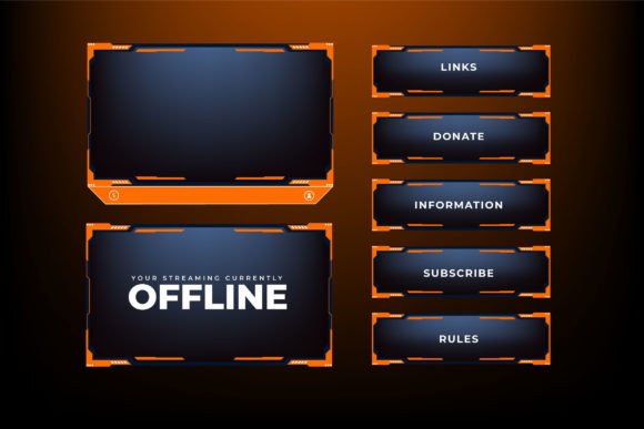 Download Streaming Overlay Screen Frame Vector - Vector Collection