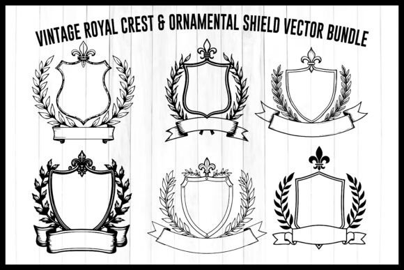 Download Royal Crest &amp; Shield Vector Bundle - Vector Collection