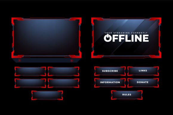 Download Digital Live Streaming Overlay Vector - Vector Collection