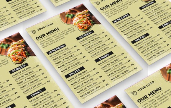 Download Vector Food Menu Flyer Template - Vector Collection