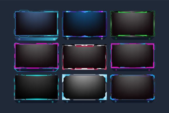 Download Futuristic Gaming Screen Panel Vector - Vector Collection