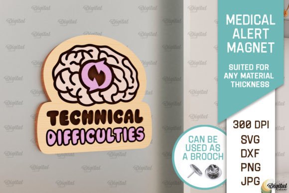 Download Epilepsy Alert Magnet Laser Cut - Alert Collection