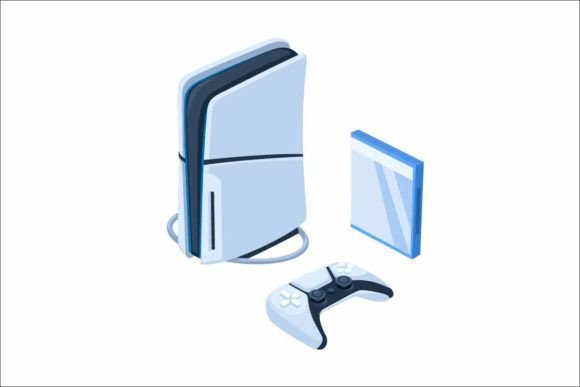 Download Ps5 Slim Console Game Set Vector - Vector Collection