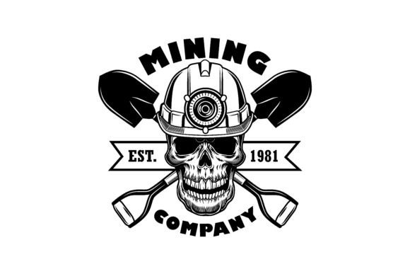 Download Miners Skull Vector Illustration. Head O - Vector Collection